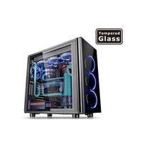 Thermaltake View 31 Tempered Glass Edition Mid Tower 2x140mm Blue Riing Fans