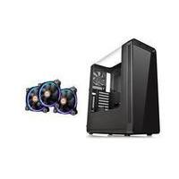 thermaltake view 27 gul wing window atx mid tower chassis with 3 x rii ...