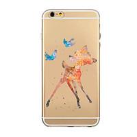 The Beauty Pinting Pattern TPU Transparent Soft Shell Phone Case Back Cover Case for iPhone6 Plus/6S Plus