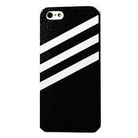 the white stripes pattern embossment pc hard case for iphone 55s