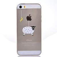 The Moon Sheep Pattern TPU Soft Cover for iPhone 7 7 Plus 6s 6 Plus SE 5s 5