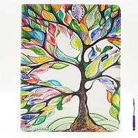 The Tree of Life Pattern PU Leather Case Cover with A Touch Pen , Stand and Card Holder for iPad 1/2/3/4