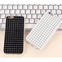 The Simple Black and White Color Matt Small Lattice TPU Cases for iPhone 7 7 Plus 6s 6 Plus
