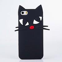 The New Tropia Long Beard Black Cat Soft Shell for iPhone5/5S/SE/6/6s/6 Plus/6S Plus