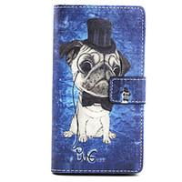 The dog Design PU Leather Full Body Case with Stand for Sony Xperia M2