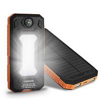 The New 10000mah Ssolar Charger Camping Lamp Compass Universal Ssolar Mobile Power Supply
