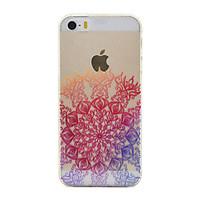 Through Sunflowers Color Pattern TPU Soft Case Phone Case for iPhone 5/5S/SE
