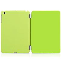 The Colorful Folding Solid Color PU Leather Cover with Hard Plastic Shell Case for iPad Air