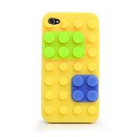 thumbsup colour block case for iphone 4 yellow
