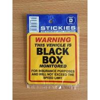 This Vehicle Is Black Box Monitored