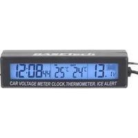 Thermometer Inside/outside temperature, Assembly kit, Stopwatch, Ice alert, Sensor cable EC88 Basetech