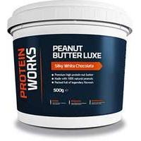 THE PROTEIN WORKS Peanut Butter Luxe High Protein Peanut Butter - 500 g Silky White Chocolate