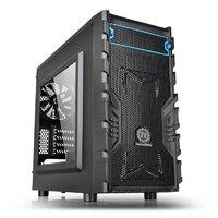 thermaltake versa h13 m atx gaming case with side window usb3 black in ...