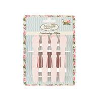 The Vintage Cosmetic Company 4 X Pink Sectioning Clips