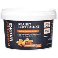 THE PROTEIN WORKS Peanut Butter Luxe High Protein Peanut Butter - 500 g Toffee Fudge Crunch