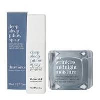 this works Deep Sleep Pillow Spray (75ml) & No Wrinkles Midnight Moisture (48ml)
