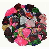 Thin 0.46mm Guitar Picks Plectrums Celluloid Assorted Colors 100Pcs-Pack