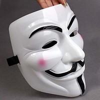 Thicken White Mask V For Vendetta Full Face Scary Cosplay Gadgets for Halloween Costume Party