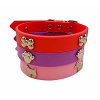 the pet dog collar traction rubber small dog pomeranian tactic bichon  ...