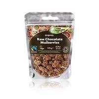THE RAW CHOCOLATE COMPANY LTD Raw Chocolate Mulberries 28g Organic Fairtrade (28g)