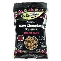 The Raw Chocolate Co. Organic Raw Chocolate Covered Raisins - Snack Pack (28g)