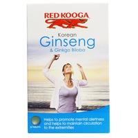 three packs of red kooga ginseng ginkgo biloba 32 tablets