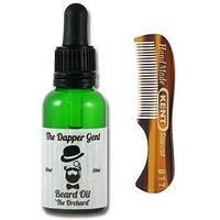 The Dapper Gent The Orchard Beard Oil and GB Kent A81T Moustache Comb Set
