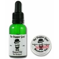 The Dapper Gent Superhold Vanillawood Moustache Wax and The Orchard Beard Oil Twinpack