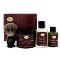 The 4 Elements Of The Perfect Shave - Sandalwood (New Packaging) (Pre Shave Oil + Shave Crm + A/S Balm + Brush) 4pcs