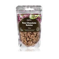 the raw chocolate co organic raw chocolate covered raisins 74 cacao 12 ...