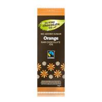 the raw chocolate company sugar free orange with xylitol bar 44g