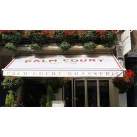 three course meal with wine for two at palm court brasserie