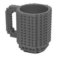 ThinkGeek Grey Build on Brick Mug Building Set