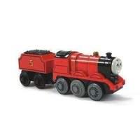 Thomas & Friends Wooden Railway: James Battery Powered Die Cast with 1 piece of Thomas Track