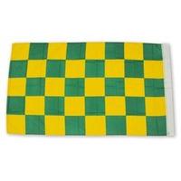 The GAA Store 5\' x 3\' Chequered Flag - Green/Gold