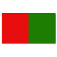 The GAA Store Red/Green Half and Half Flag