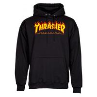 Thrasher Flame Logo Hoodie - Black