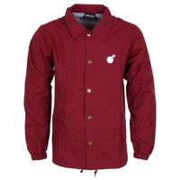 The Hundreds Bar Logo Coaches Jacket - Burgundy