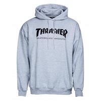 thrasher skate mag logo hoodie grey heather