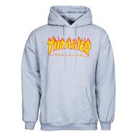 Thrasher Flame Logo Hoodie - Heather