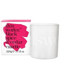 thisworks Gifts Black Spice and Cedar Candle 220g Limited Edition