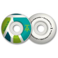 The Agency Blocks 101a Skateboard Wheels - Aqua Lime Petrol 52mm (Pack of 4)