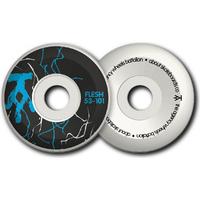 the agency flesh 101a skateboard wheels blackblue 53mm pack of 4