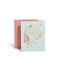 The Edwardian Lady collection Floral Aunty Birthday Card
