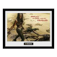 the walking dead michonne kill framed photographic 16 x 12inch