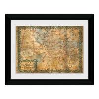 the hobbit map collector print 30 x 40cm