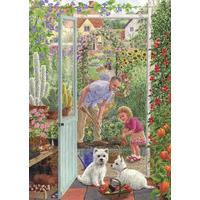 Through the Greenhouse Door 500 Piece Jigsaw Puzzle