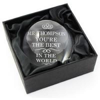 The Best in the World Dome Paperweight Customised