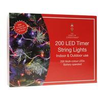 The Spirit Of Christmas LED Timer String Light 200 Pack