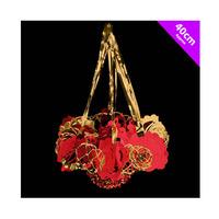 Theme Machine 40cm Foil Chandelier - 12 Pack Red&gold